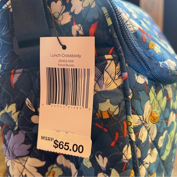 Vera Bradley Floral Burst Insulated Lunch Crossbody Shoulder Bag NWT New - Picture 2 of 11